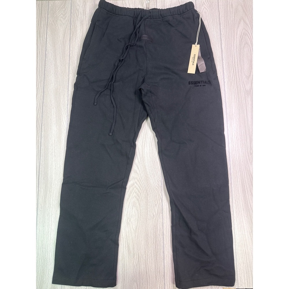 Fear of God Essentials Relaxed Sweatpants Stretch Limo Black XXL